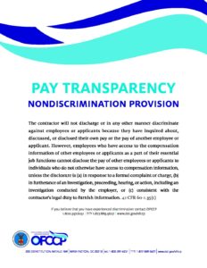Pay Transparency - Nondiscrimination Provision